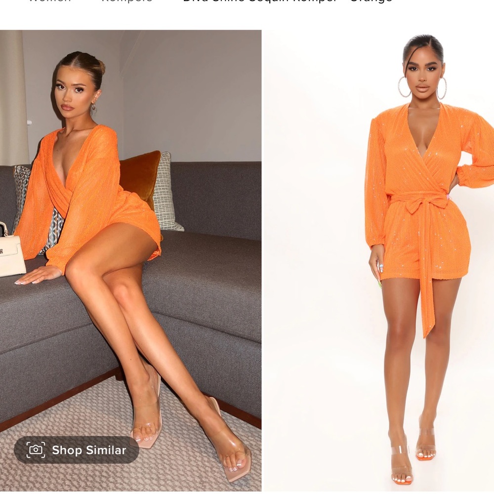 Loved but not on me! it’s the perfect party romper! Brand new, never worn!